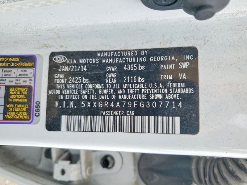 Aukcja sprzedaży 2014 Kia Optima, vin: 5XXGR4A79EG307714, numer aukcji: 54446166