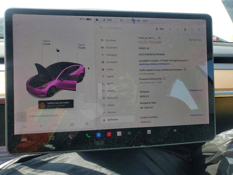 Продаж на аукціоні авто 2020 Tesla Model 3, vin: 5YJ3E1EC4LF624428, номер лоту: 53326786