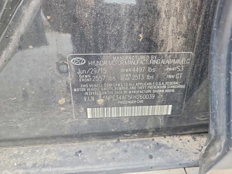 Aukcja sprzedaży 2015 Hyundai Sonata, vin: 5NPE34AF5FH260039, numer aukcji: 54825436