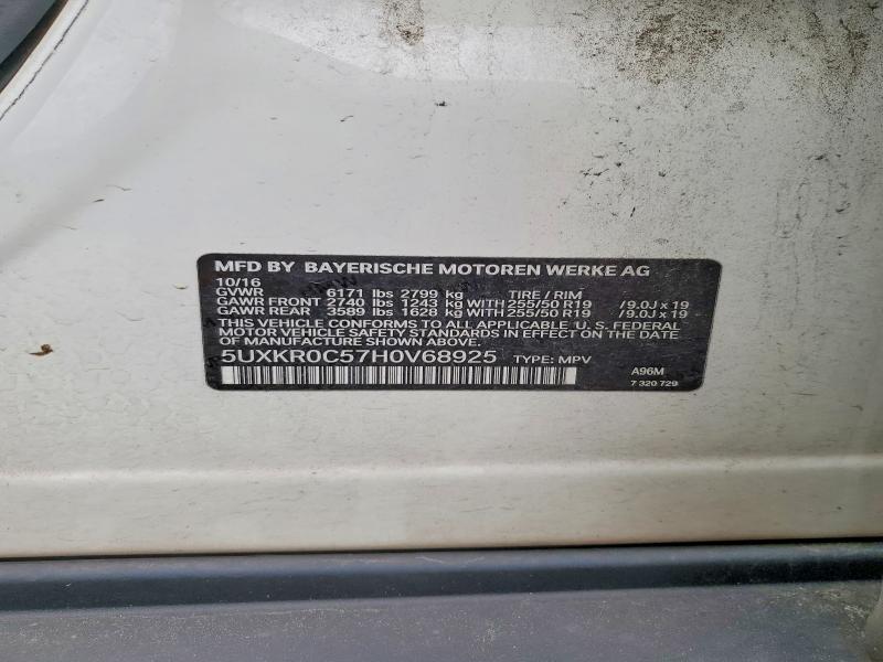 Продажа на аукционе авто 2017 Bmw X5, vin: 5UXKR0C57H0V68925, номер лота: 52513686