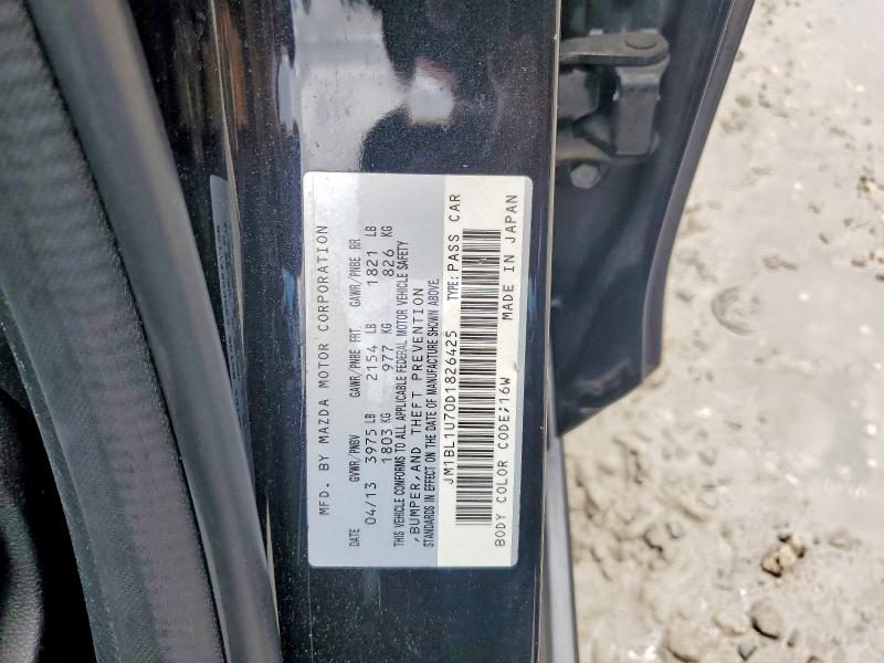 Auction sale of the 2013 Mazda 3, vin: JM1BL1U70D1826425, lot number: 55362636