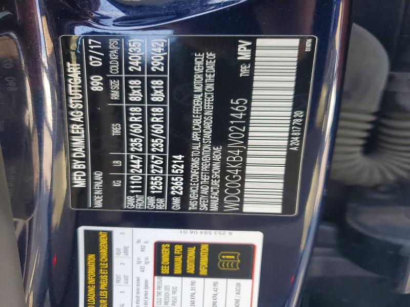 Продаж на аукціоні авто 2018 Mercedes-benz Glc, vin: WDC0G4KB4JV021465, номер лоту: 52497766