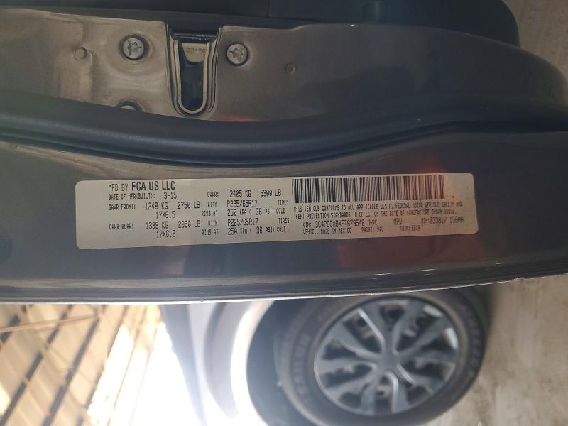 Aukcja sprzedaży 2015 Dodge Journey, vin: 3C4PDCABXFT679548, numer aukcji: 54538716