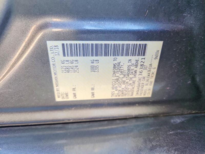 Aukcja sprzedaży 2019 Nissan Maxima, vin: 1N4AA6AV3KC363821, numer aukcji: 53794526