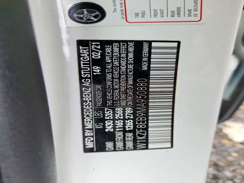 Aukcja sprzedaży 2021 Mercedes-benz E, vin: W1KZF8EB9MA950880, numer aukcji: 51636656