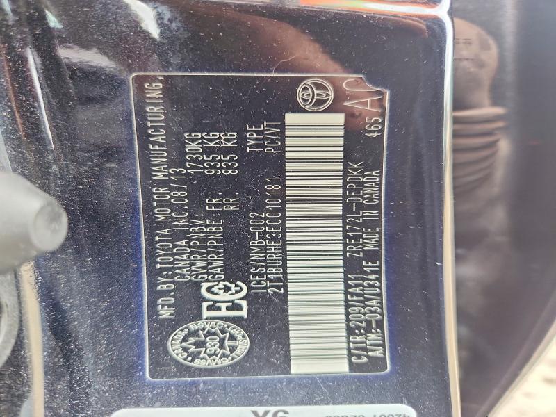 Aukcja sprzedaży 2014 Toyota Corolla, vin: 2T1BURHE3EC010181, numer aukcji: 54850656