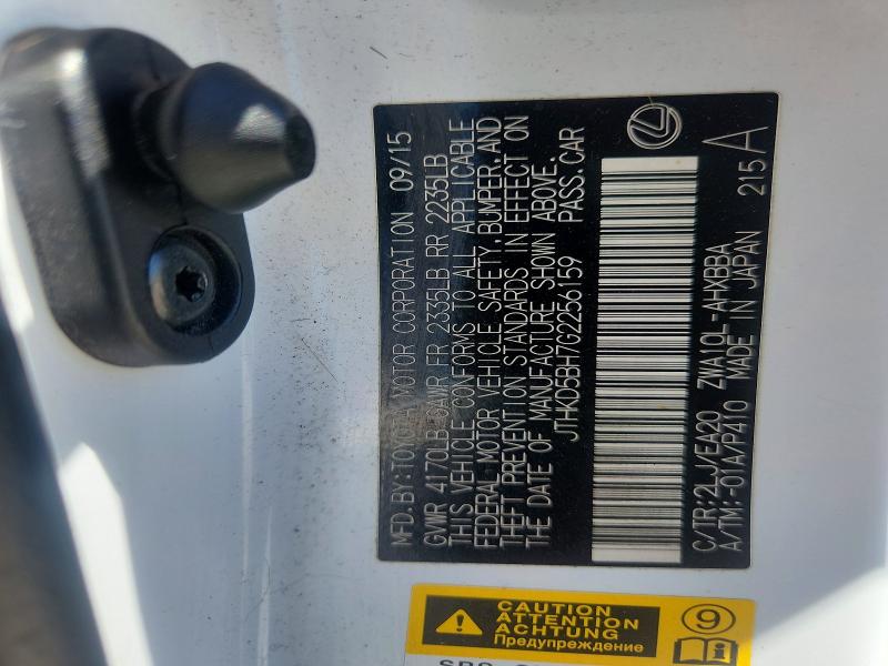 Продажа на аукционе авто 2016 Lexus Ct, vin: JTHKD5BH7G2256159, номер лота: 53831156