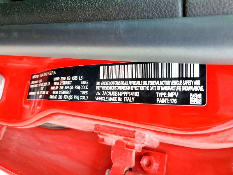 2023 Jeep Renegade მანქანა იყიდება აუქციონზე, vin: ZACNJDB14PPP14182, აუქციონის ნომერი: 55247276