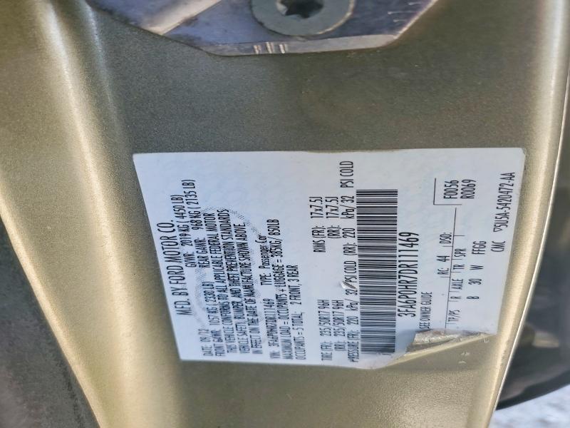 Aukcja sprzedaży 2013 Ford Fusion, vin: 3FA6P0HR7DR111469, numer aukcji: 53317776