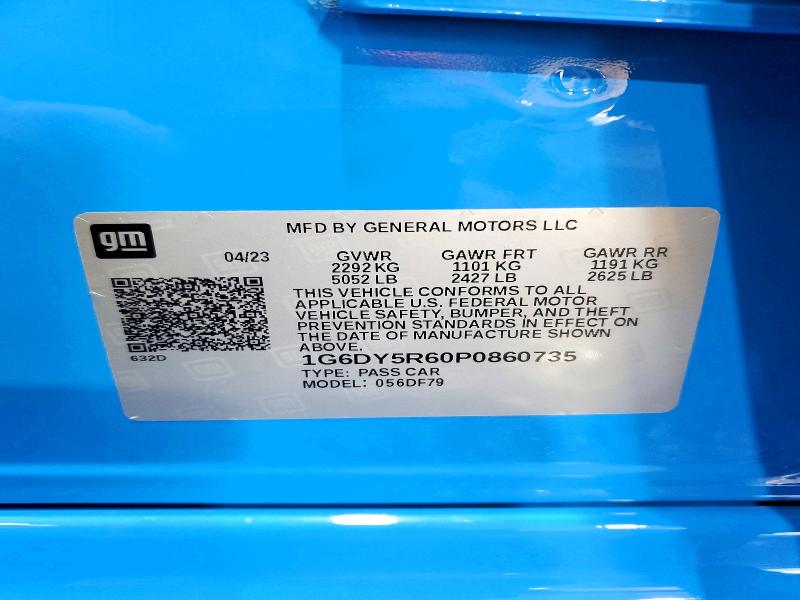 Aukcja sprzedaży 2023 Cadillac Ct5-v, vin: 1G6DY5R60P0860735, numer aukcji: 53113296