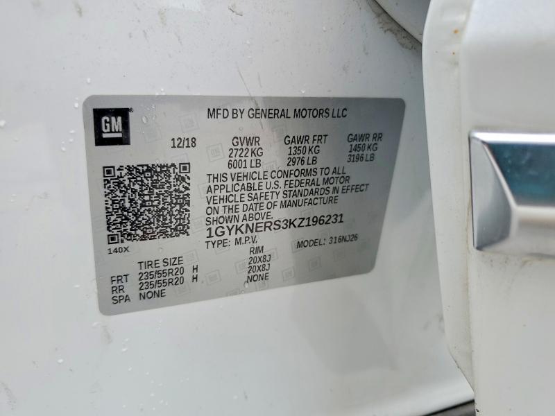 Продажа на аукционе авто 2019 Cadillac Xt5, vin: 1GYKNERS3KZ196231, номер лота: 53945966