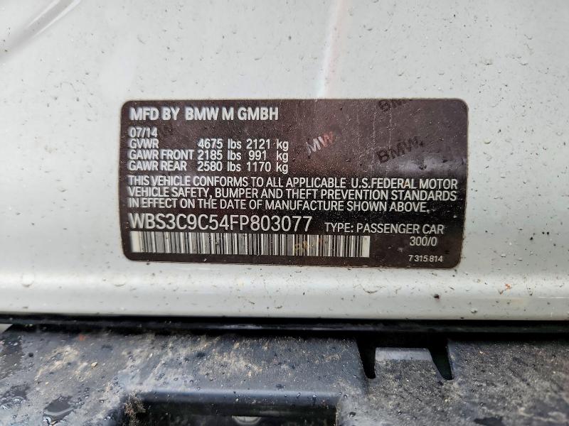 Продажа на аукционе авто 2015 Bmw M3, vin: WBS3C9C54FP803077, номер лота: 53141406