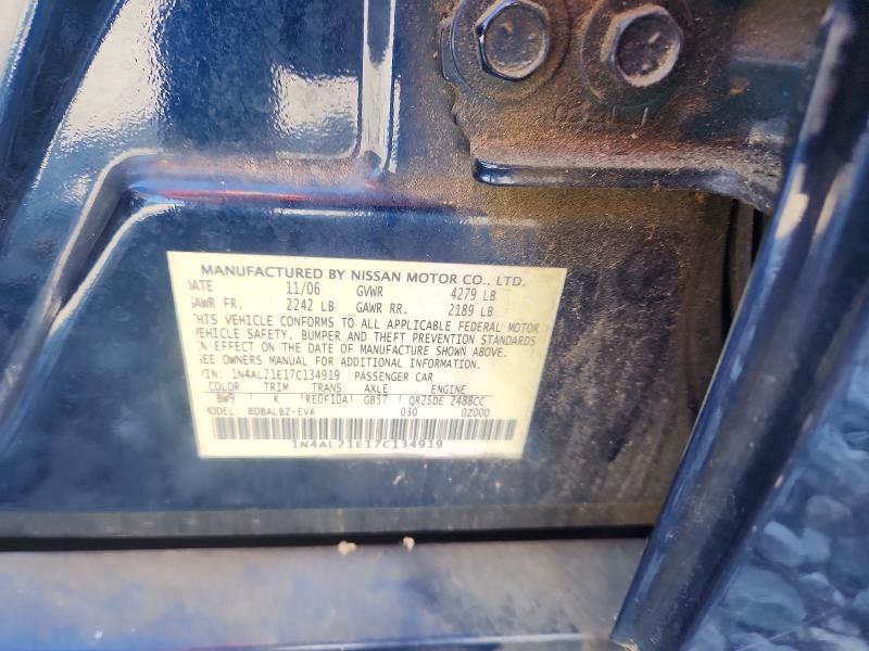 Продажа на аукционе авто 2007 Niss Altima, vin: 1N4AL21E17C134919, номер лота: 54297956