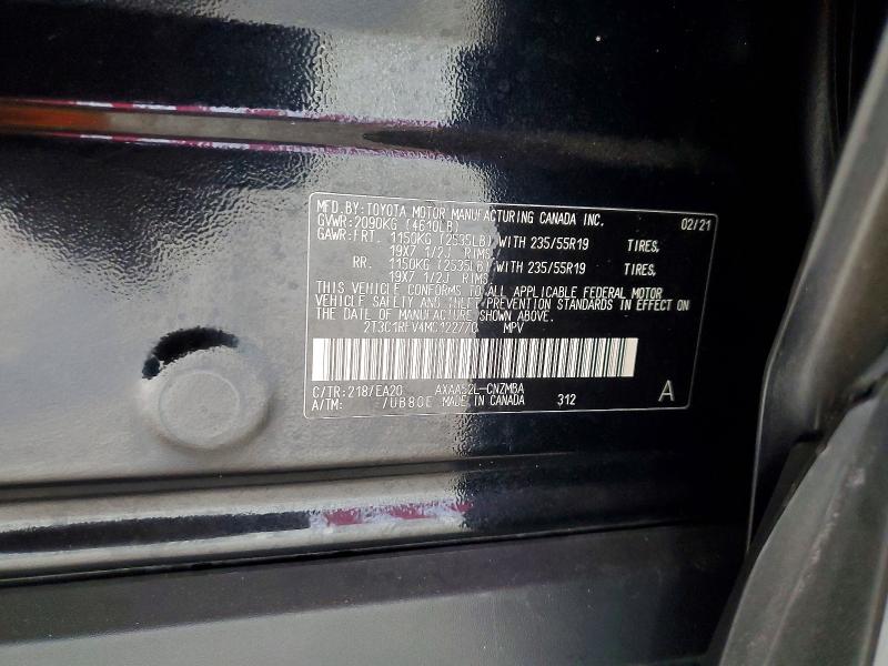 Продажа на аукционе авто 2021 Toyota Rav4, vin: 2T3C1RFV4MC122770, номер лота: 52516216