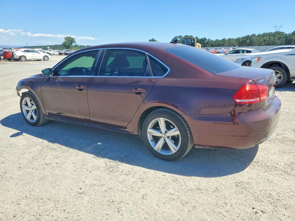 53965156 :رقم المزاد ، 1VWBN7A36DC105848 vin ، 2013 Volkswagen Passat مزاد بيع