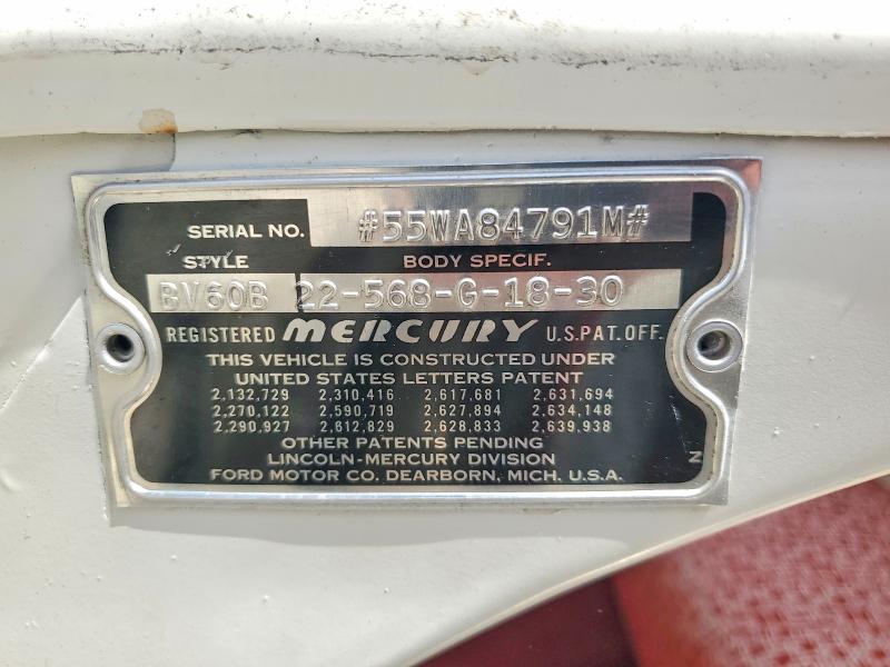 Продажа на аукционе авто 1955 Mercury Mercury, vin: 55WA84791M, номер лота: 54796166