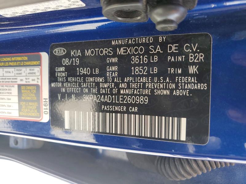 Aukcja sprzedaży 2020 Kia Rio, vin: 3KPA24AD1LE260989, numer aukcji: 53811826