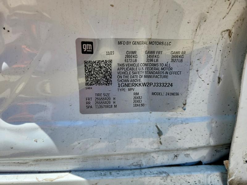 2023 Chevrolet Traverse მანქანა იყიდება აუქციონზე, vin: 1GNERKKW2PJ333224, აუქციონის ნომერი: 53103706