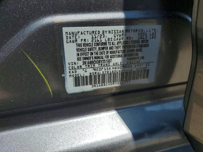 Aukcja sprzedaży 2024 Nissan Sentra, vin: 3N1AB8CV0RY251997, numer aukcji: 55180346