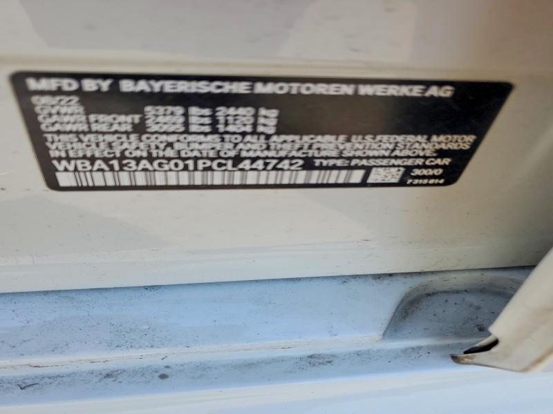 Aukcja sprzedaży 2023 Bmw 530e, vin: WBA13AG01PCL44742, numer aukcji: 52936376