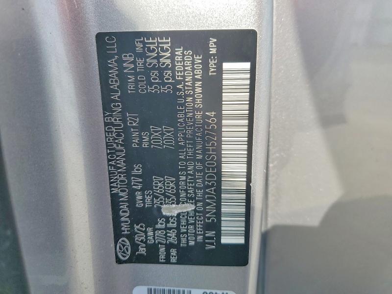 Aukcja sprzedaży 2025 Hyundai Tucson, vin: 5NMJA3DE0SH527564, numer aukcji: 53416026