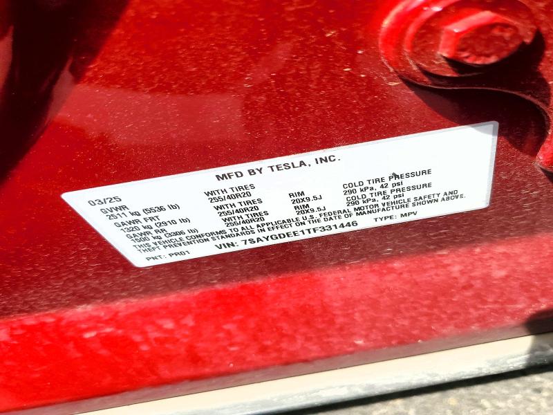52040396 :رقم المزاد ، 7SAYGDEE1TF331446 vin ، 2026 Tesla Model Y مزاد بيع