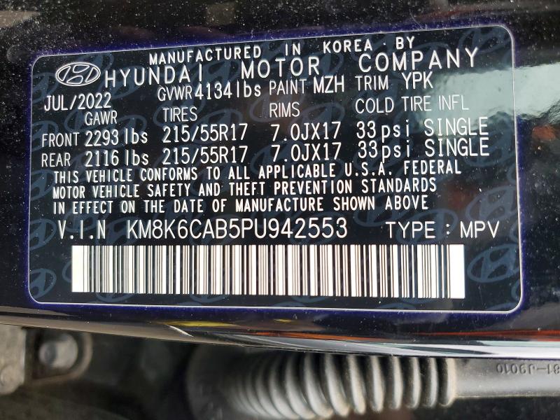 Продаж на аукціоні авто 2023 Hyundai Kona, vin: KM8K6CAB5PU942553, номер лоту: 53571366