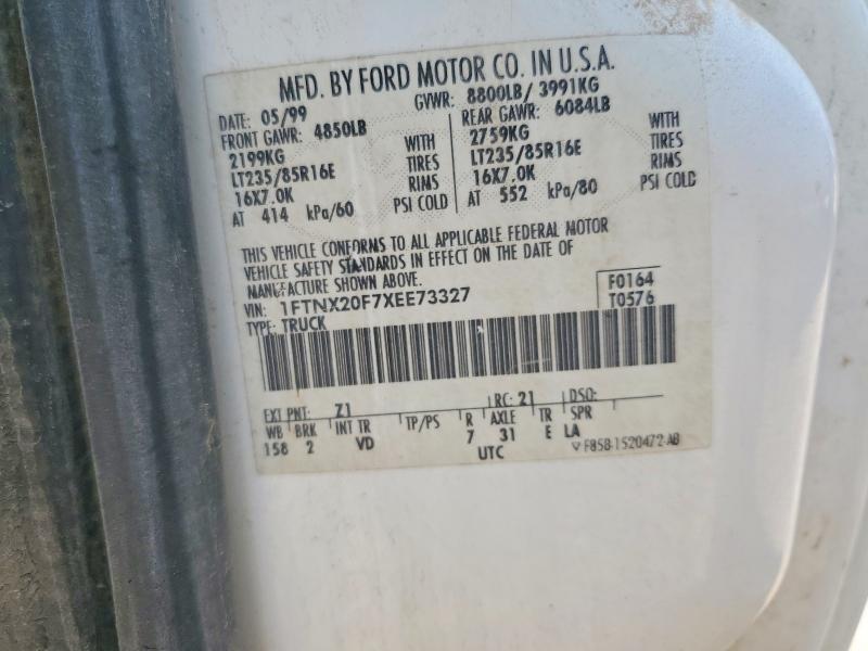 Aukcja sprzedaży 1999 Ford F250, vin: 1FTNX20F7XEE73327, numer aukcji: 52558546
