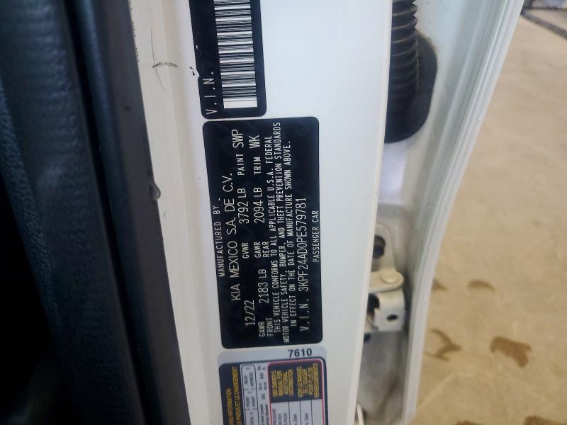 53986646 :رقم المزاد ، 3KPF24AD0PE579781 vin ، 2023 Kia Forte مزاد بيع