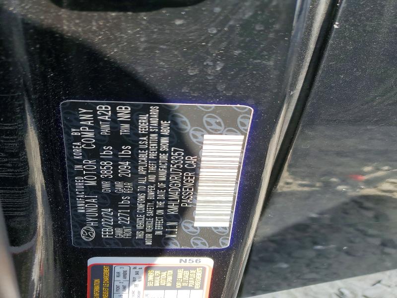 Aukcja sprzedaży 2024 Hyundai Elantra, vin: KMHLM4DGXRU753357, numer aukcji: 52377586