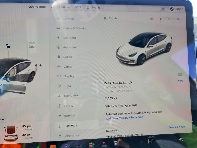 Aukcja sprzedaży 2022 Tesla Model 3, vin: 5YJ3E1EB7NF349616, numer aukcji: 54635986