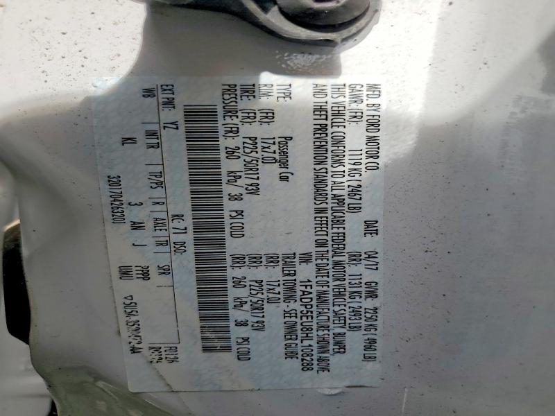 55452886 :رقم المزاد ، 1FADP5EU8HL108288 vin ، 2017 Ford C-max مزاد بيع
