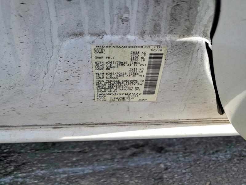 Aukcja sprzedaży 2019 Nissan Frontier, vin: 1N6AD0EV4KN702922, numer aukcji: 54775666