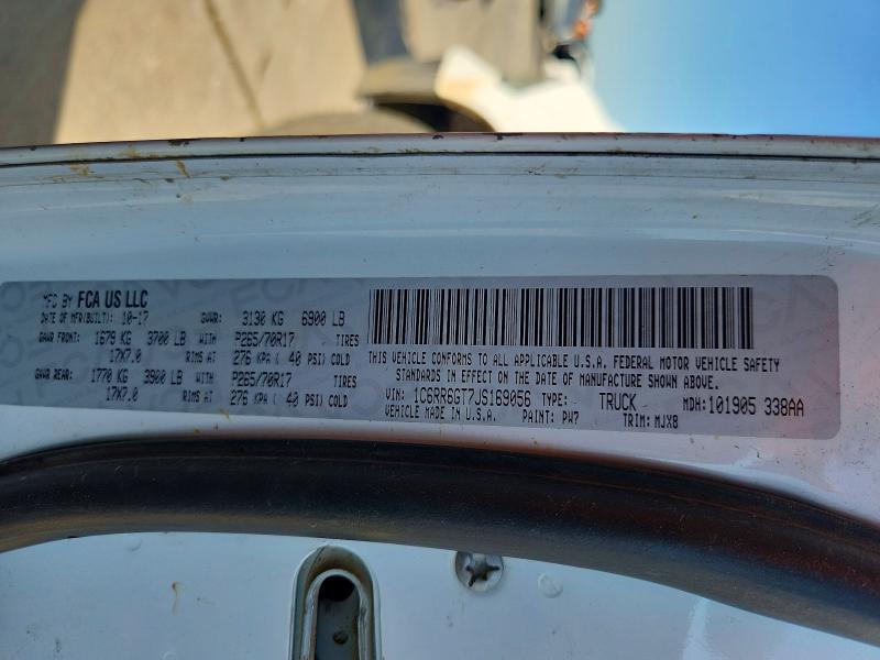 Продажа на аукционе авто 2018 Ram 1500, vin: 1C6RR6GT7JS169056, номер лота: 53473896