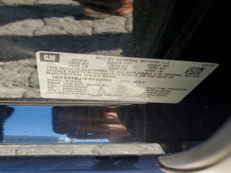 Продаж на аукціоні авто 2015 Cadillac Escalade, vin: 1GYS4TKJ7FR672964, номер лоту: 54151416