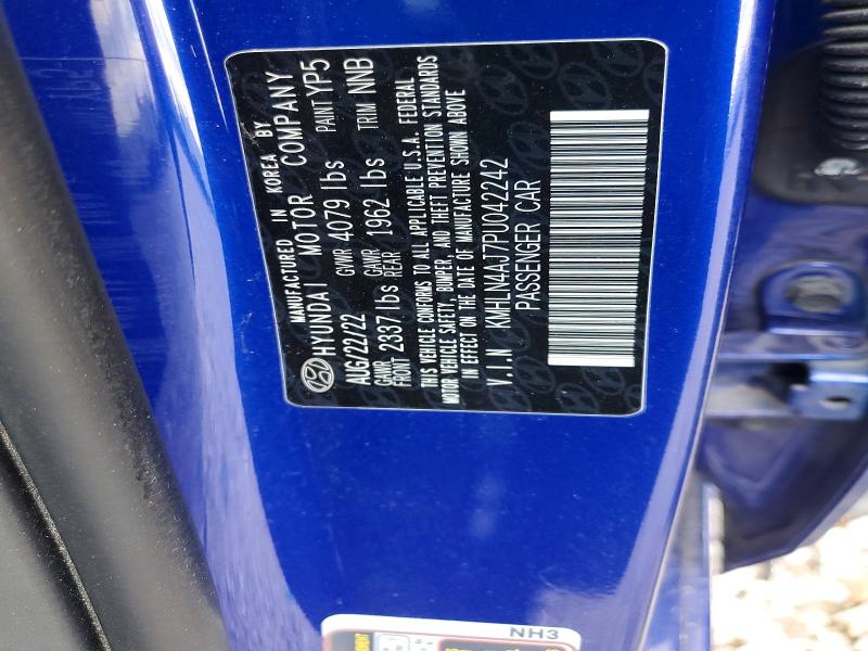 Aukcja sprzedaży 2023 Hyundai Elantra, vin: KMHLN4AJ7PU042242, numer aukcji: 52897876