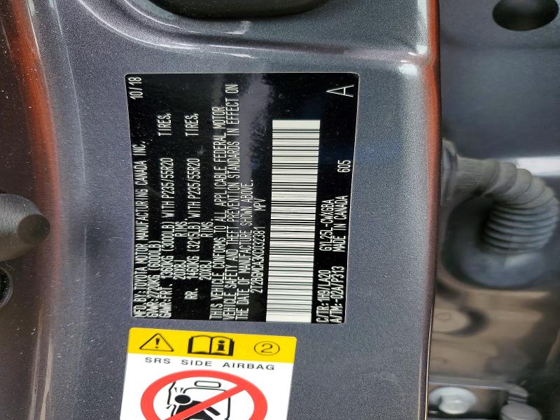 Aukcja sprzedaży 2019 Lexus Rx 450h, vin: 2T2BGMCA3KC032381, numer aukcji: 54284356
