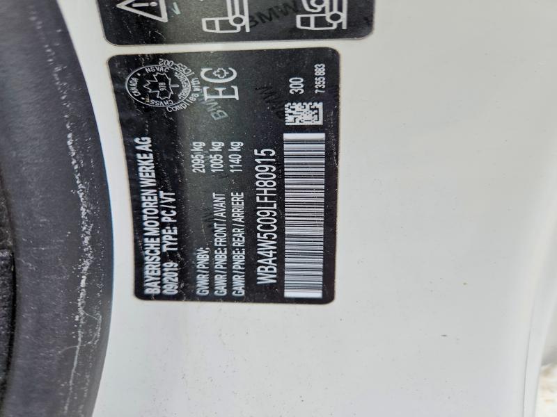 Aukcja sprzedaży 2020 Bmw 430xi, vin: WBA4W5C09LFH80915, numer aukcji: 52904446