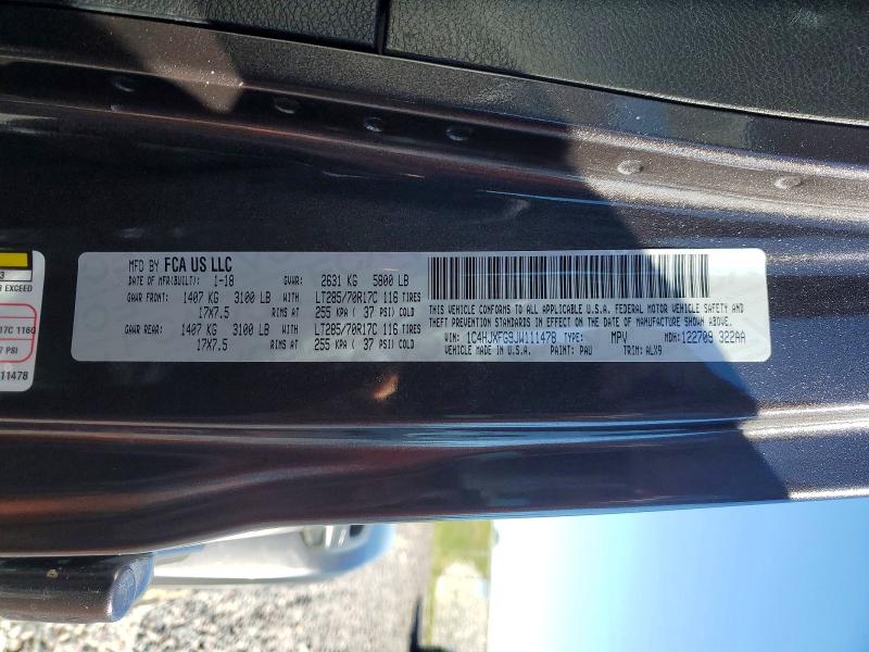 Продаж на аукціоні авто 2018 Jeep Wrangler Unlimited, vin: 1C4HJXFG9JW111478, номер лоту: 53531386