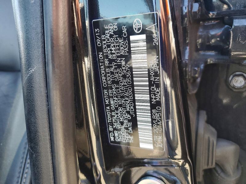 2013 Toyota Prius C მანქანა იყიდება აუქციონზე, vin: JTDKDTB3XD1053679, აუქციონის ნომერი: 53783006