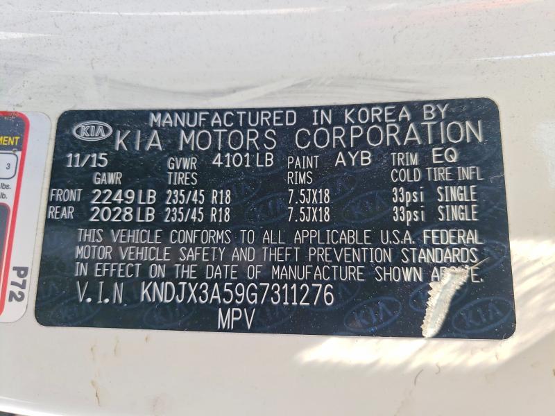 Продаж на аукціоні авто 2016 Kia Soul, vin: KNDJX3A59G7311276, номер лоту: 54516816