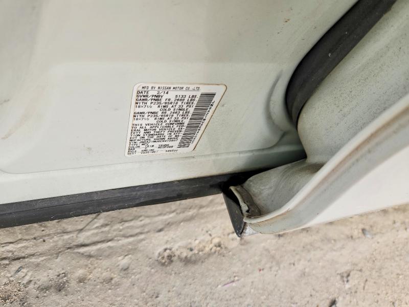 54884186 :رقم المزاد ، JN8AZ1MU8EW410907 vin ، 2014 Nissan Murano مزاد بيع