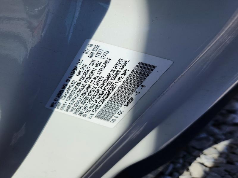 2016 Honda Odyssey მანქანა იყიდება აუქციონზე, vin: 5FNRL5H64GB065837, აუქციონის ნომერი: 54717516