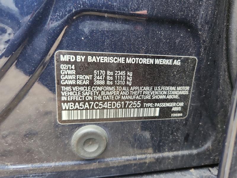 Продажа на аукционе авто 2014 Bmw 528, vin: WBA5A7C54ED617255, номер лота: 50460306