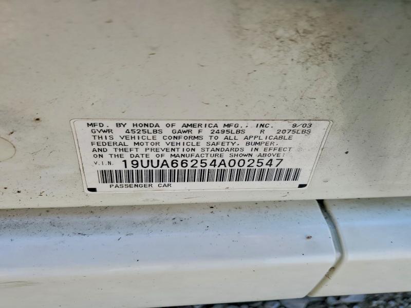 52160066 :رقم المزاد ، 19UUA66254A002547 vin ، 2004 Acura Tl مزاد بيع