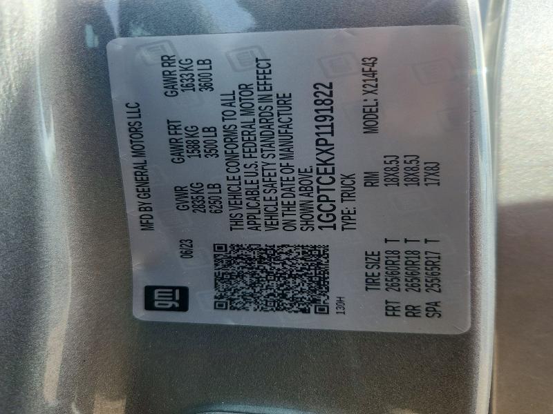Aukcja sprzedaży 2023 Chevrolet Colorado, vin: 1GCPTCEKXP1191822, numer aukcji: 52317376