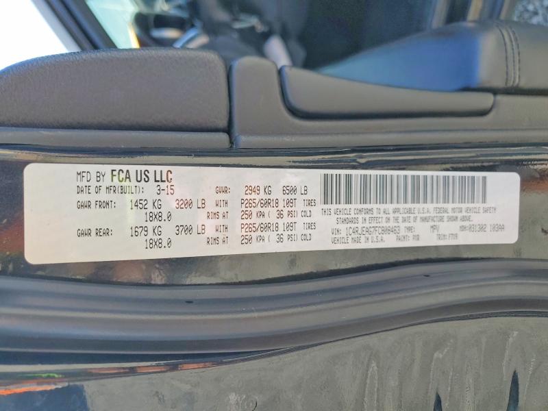 Продажа на аукционе авто 2015 Jeep Grand Cherokee, vin: 1C4RJEAG7FC808463, номер лота: 52947956