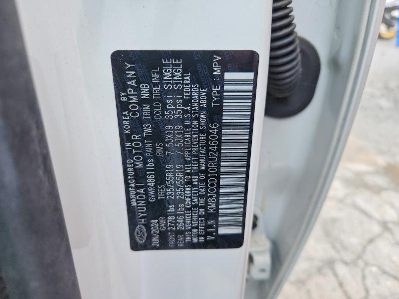 51914466 :رقم المزاد ، KM8JCCD10RU246046 vin ، 2024 Hyundai Tucson مزاد بيع