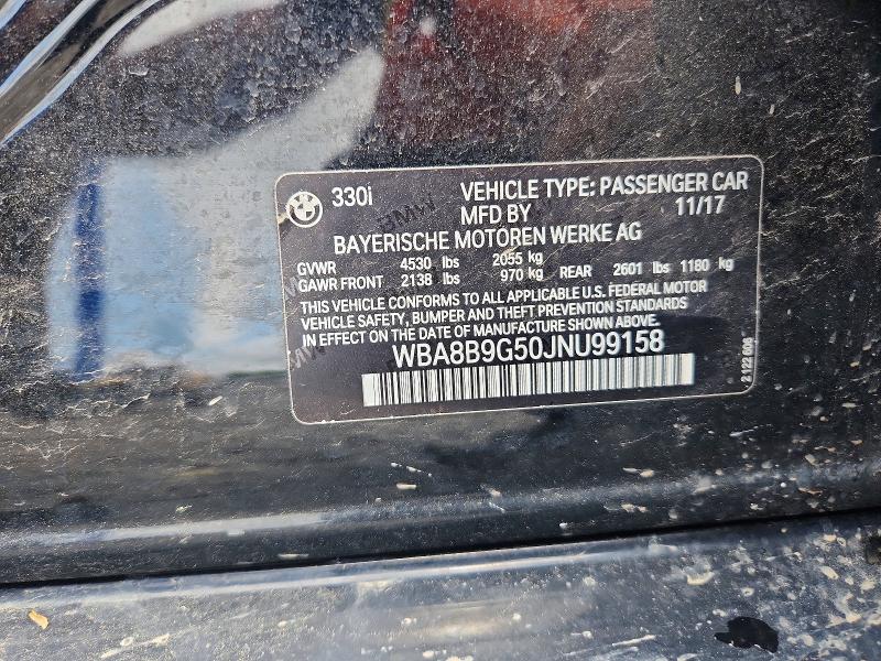 Продаж на аукціоні авто 2018 Bmw 330, vin: WBA8B9G50JNU99158, номер лоту: 52542476