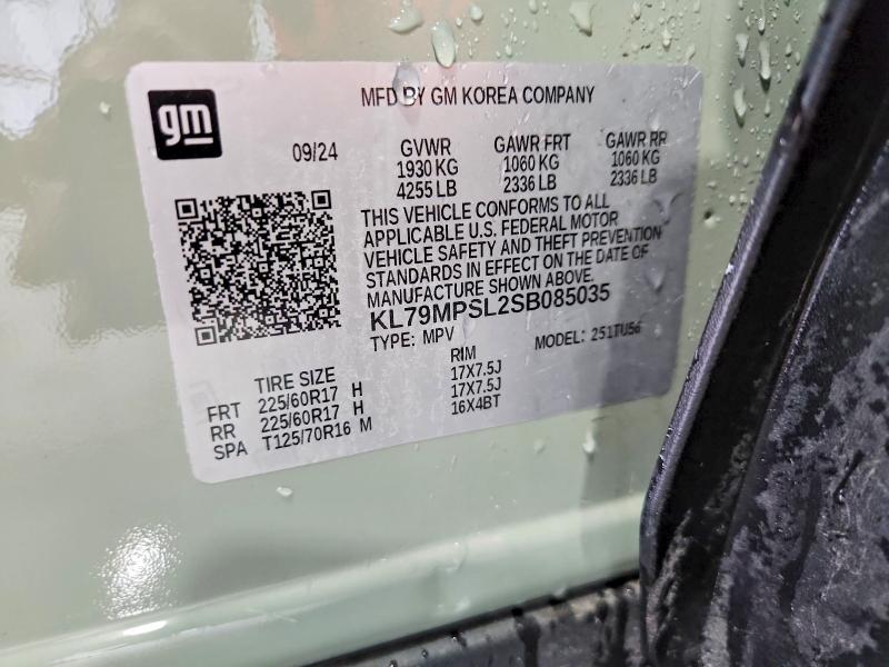 Продаж на аукціоні авто 2025 Chevrolet Trailblazer, vin: KL79MPSL2SB085035, номер лоту: 54528856